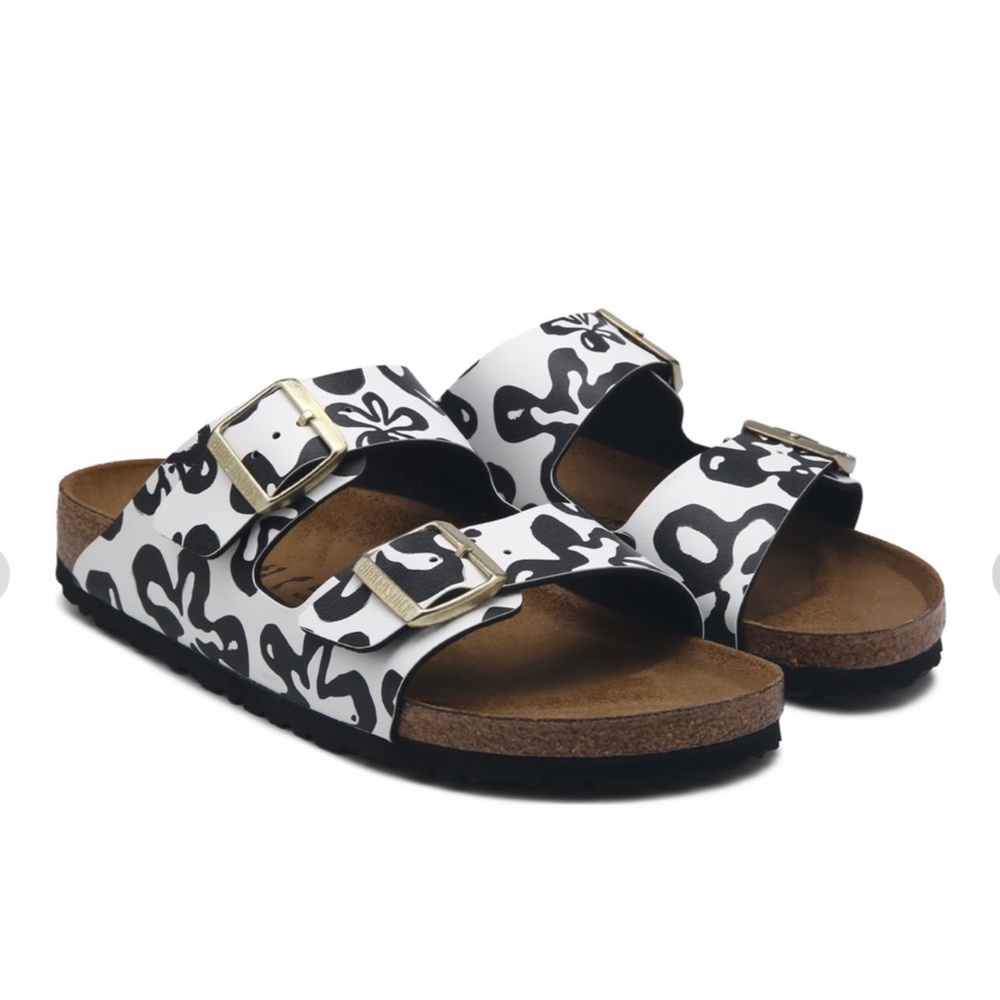 Brand new in box womens Arizona Blooms Birkenstock Narrow 38 - Picture 5 of 8